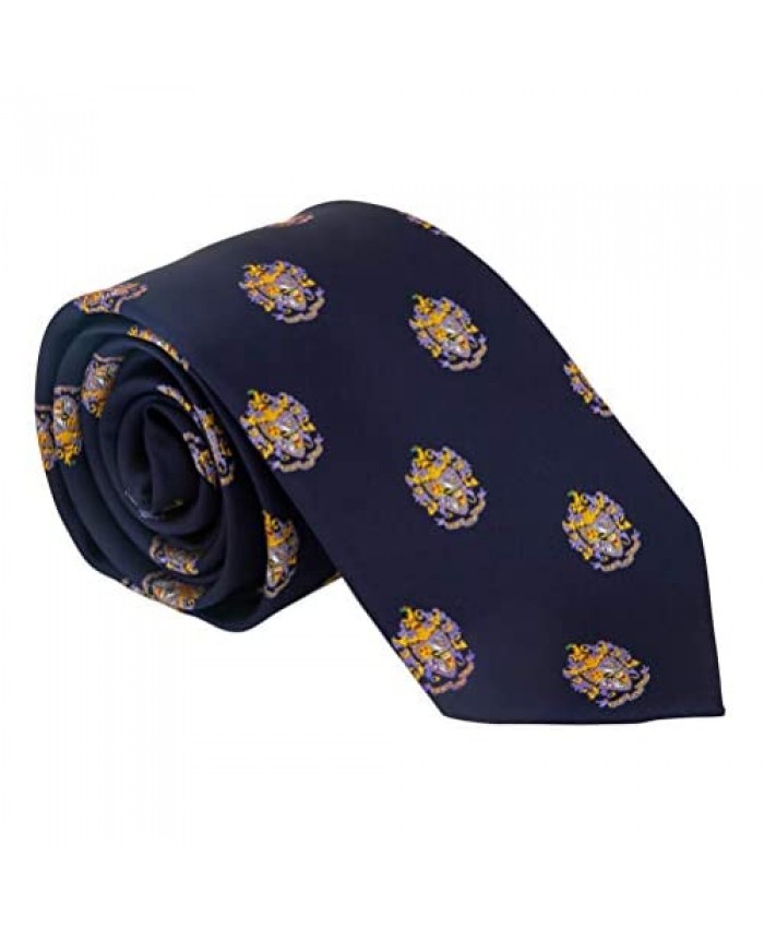 Sigma Alpha Epsilon Fraternity Necktie Tie Greek Formal Occasion Standard Length Width SAE (Repeating Crest Necktie)