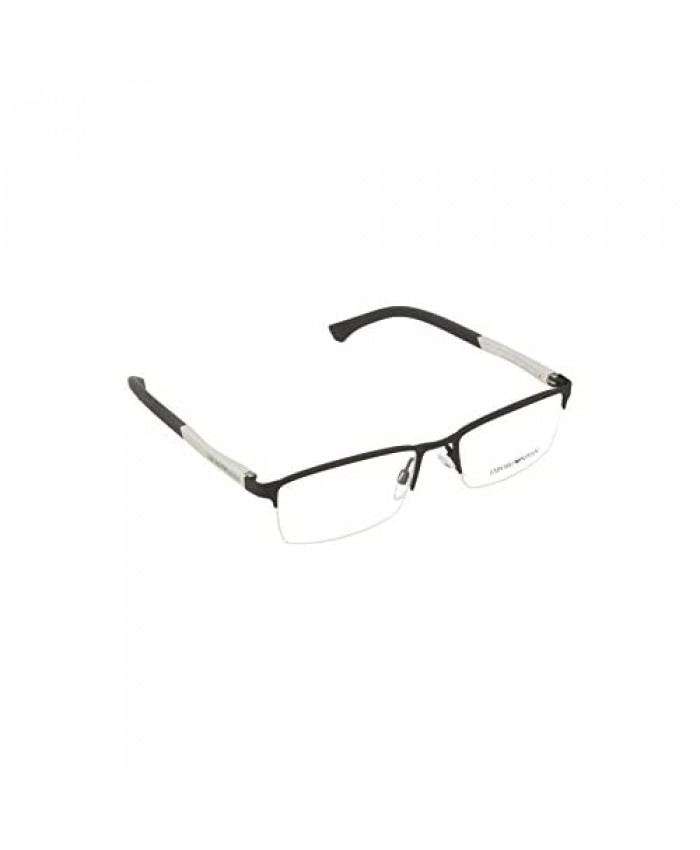 Armani EA1041 Eyeglass Frames 3094-53 - Black Rubber EA1041-3094-53