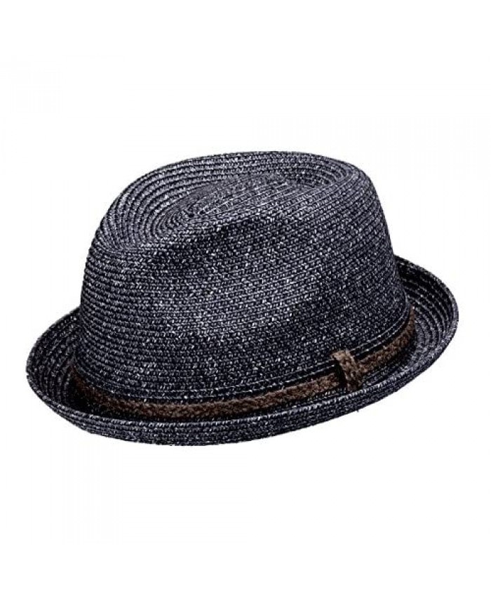 Peter Grimm Tiller Knit Upturn Fedora Hat Black