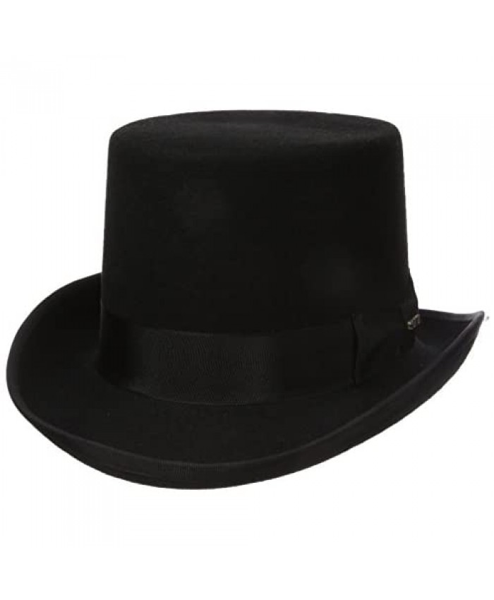 Scala Men's Wool Felt Topper Hat
