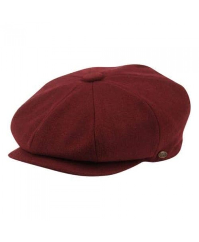 Epoch Men's Classic 8 Panel Wool Blend Newsboy Snap Brim Collection Hat