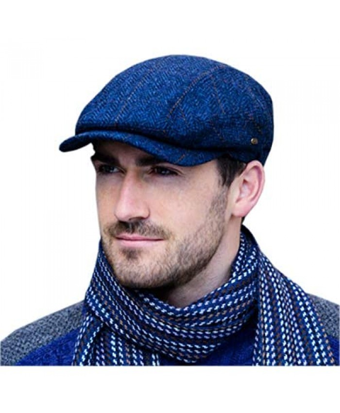 Irish Tweed Wool Kerry Cap Made in Ireland Blue