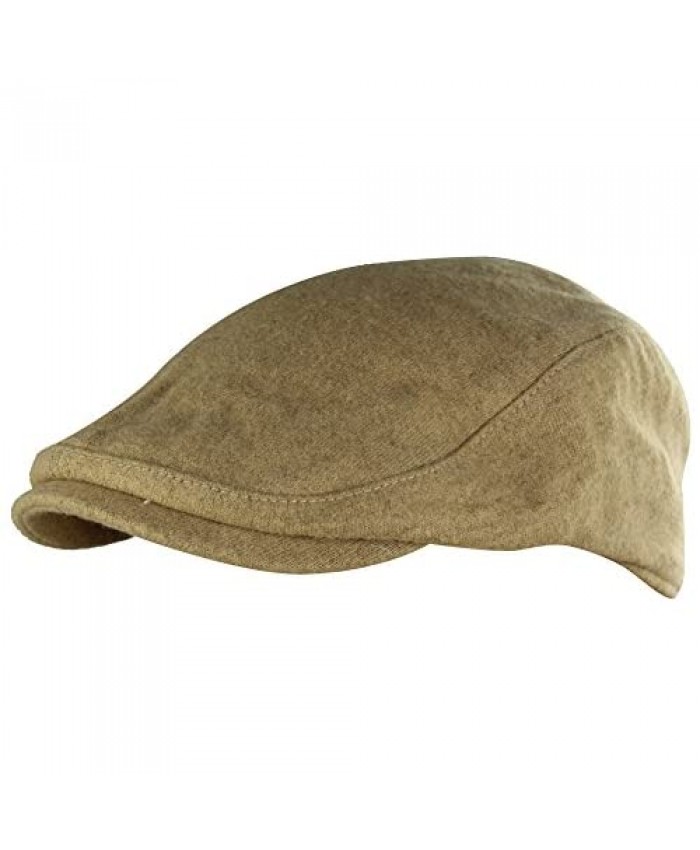 MINAKOLIFE Mens Womens Soft Wool Newsboy Hat Flat Cap Ivy Stretch Driver Hunting Hat
