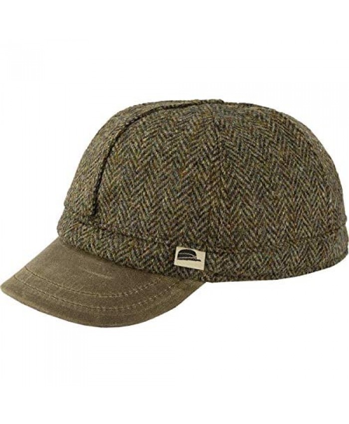 Stormy Kromer The Jockey Cap - Fashion Wool Hat in Harris Tweed