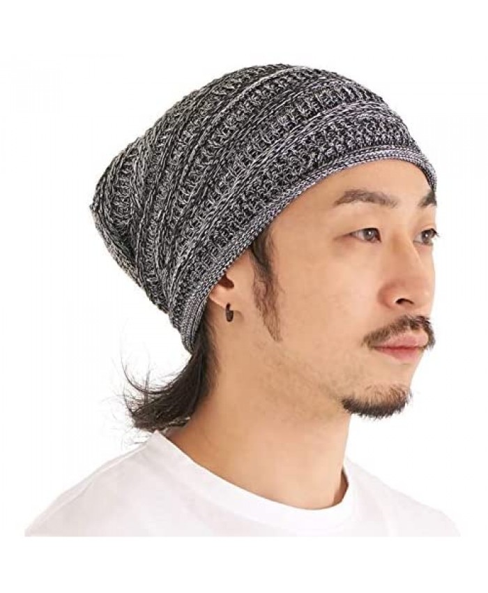 CHARM Extra Slouchy Summer Beanie for Men - Women Baggy Hipster Knit Cotton Slouch Hat