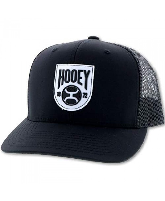 HOOEY Crest 6-Panel Adjustable Trucker Hat with Logo Patch