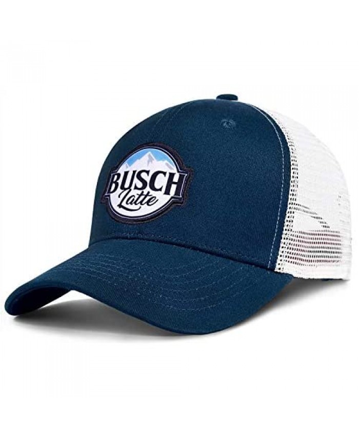 Men's Custom Light Latte Beer Baseball Hats Mesh Snapback Embroidery Caps