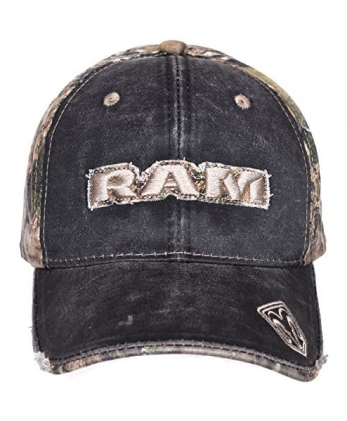 Men's Dodge Ram Baseball Cap Mossy Oak Camouflage Adjustable Hat