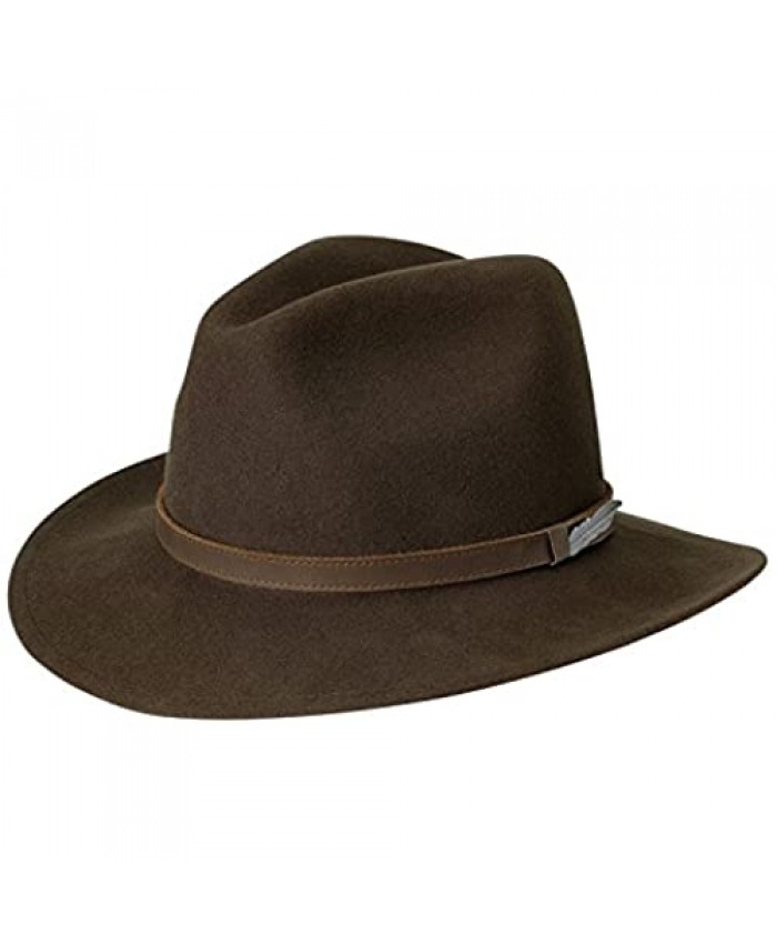 Black Creek Men's Crushable Wool Hat Brown Large