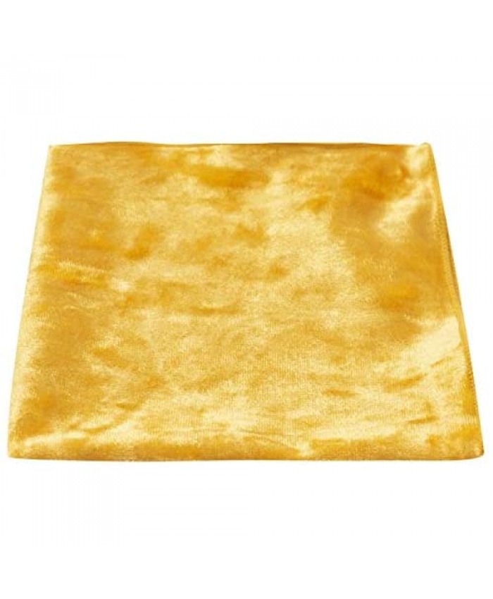 Luxury Gold Crushed Velvet Pocket Square Handkerchief