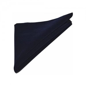 Luxury Navy Blue Velvet Pocket Square Handkerchief