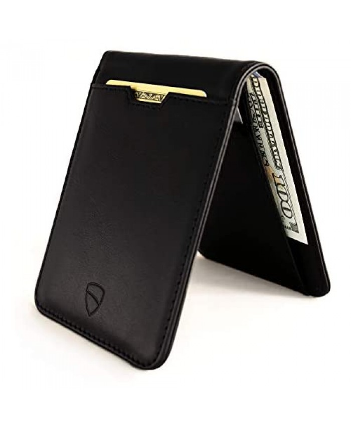 Vaultskin MANHATTAN Slim Minimalist Bifold Wallet and Credit Card Holder with RFID Blocking and Ideal for Front Pocket