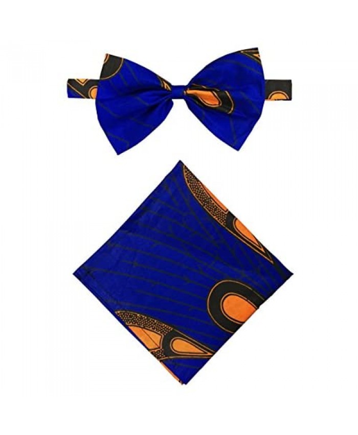 African Wax Print Fabric Men's Bow Ankara Tie