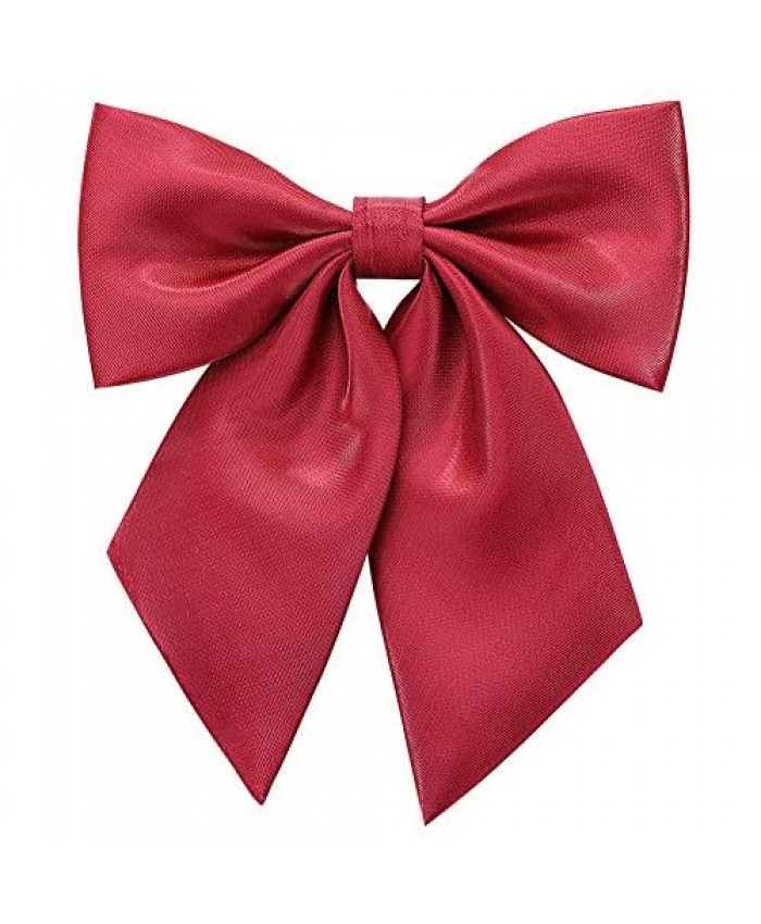 AUSKY Ladies Bow ties Adjustable Pre-tied Shirt Neck tie for Women Girls