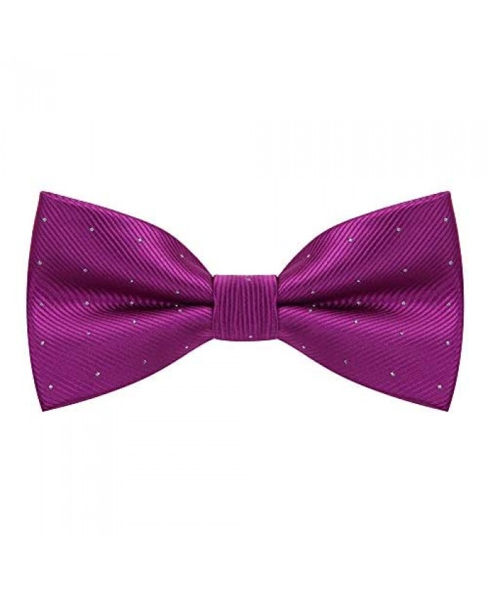 Men's Bowtie for Classic Party Wedding Pre-Tied Satin Formal Tuxedo Adjustable Length Variety Colors Available