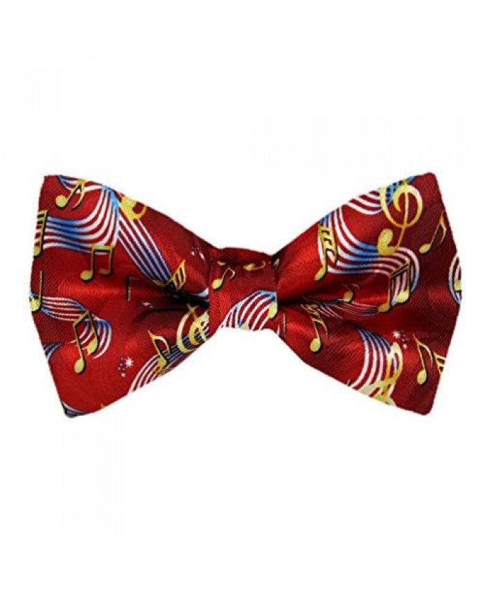 PBTN-170-1 - Mens Musical Notes Pre Tied Bow Tie