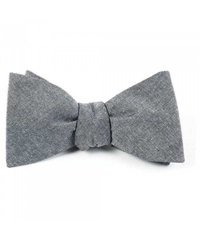 The Tie Bar Classic Chambray 100% Cotton Bow Tie