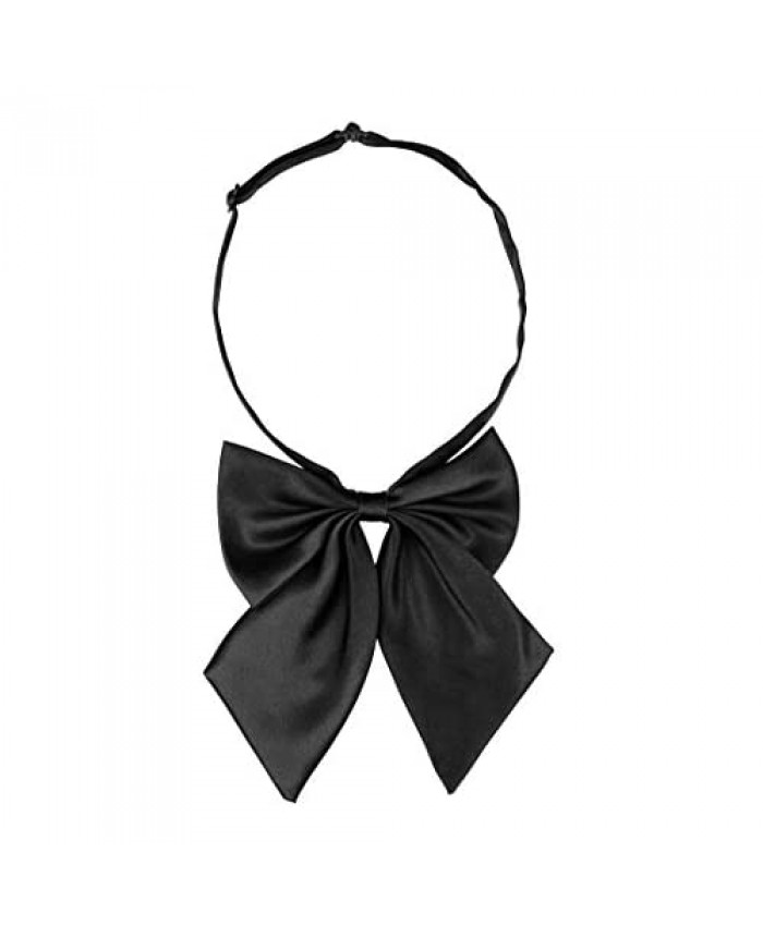 uxcell Adjustable Solid Color Pre-tied Bowknot Halter Neck Bow Tie for Women Men Costume Accessory