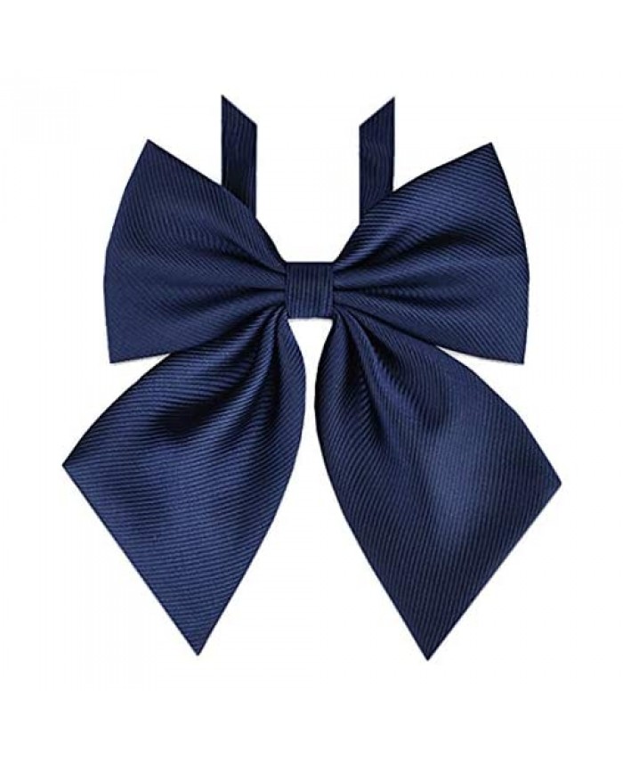 Women's Bowtie Japan School Uniform Adjustable Necktie Pre-tied Bow Tie PTK04
