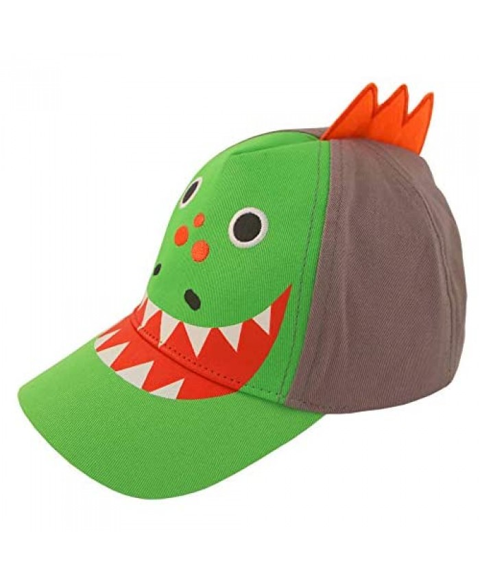 ABG Accessories Toddler Boys Cotton Baseball Cap with Assorted Animal Critter Designs (Age 2-4)