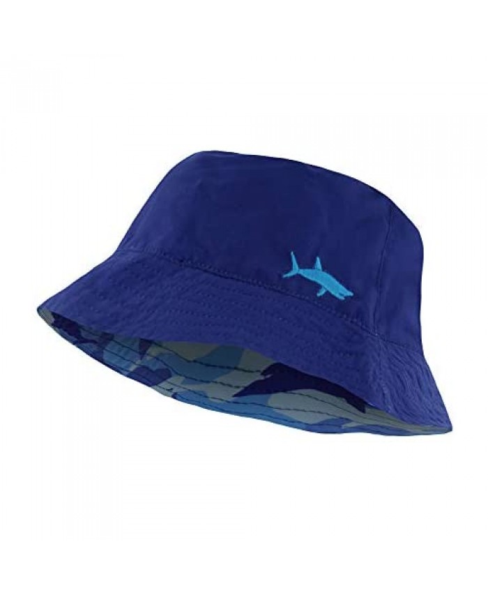 Bucket Hat for Boys and Girls Packable Double Sided Reversible Beach Sun Kids Bucket Hats - Ages 3-10