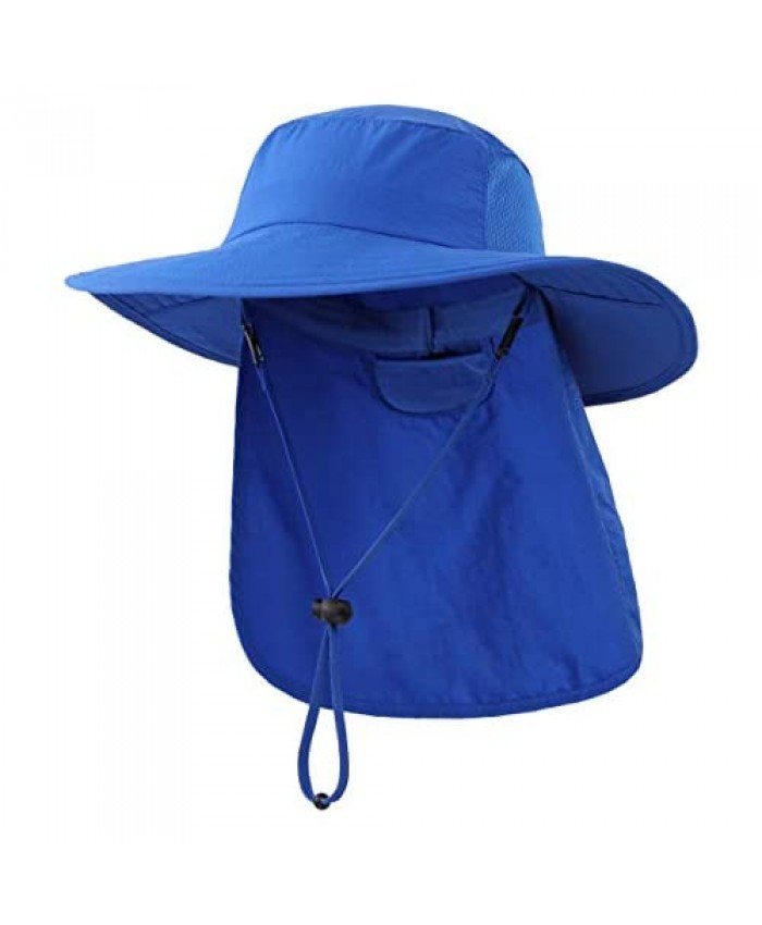Connectyle Kids UPF 50+ Sun Protection Hat with Neck Flap Mesh Fishing Sun Hat