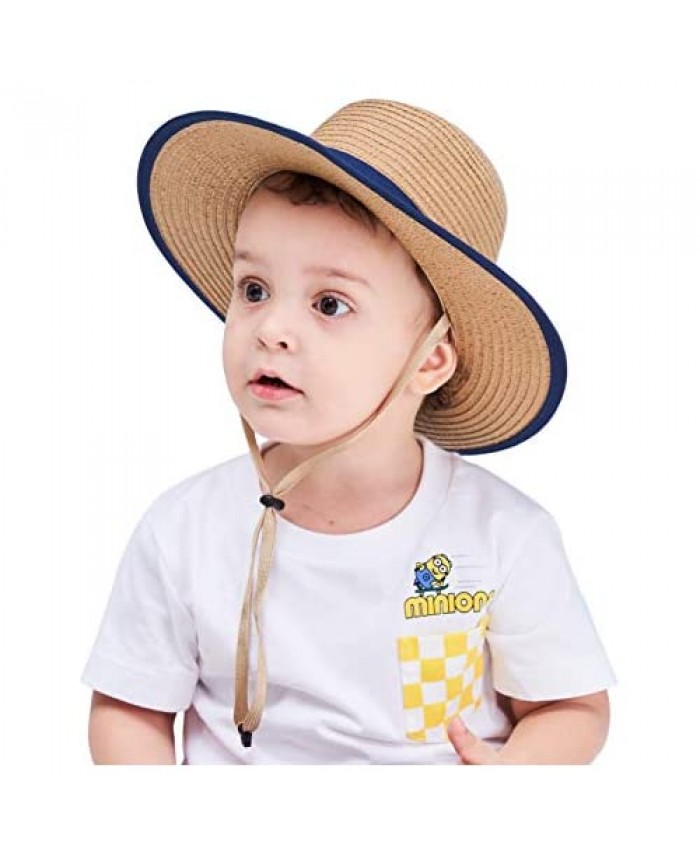 Connectyle Unisex Fedoras Boater Hat Foldable Beach Sun Protection Hats for Kids