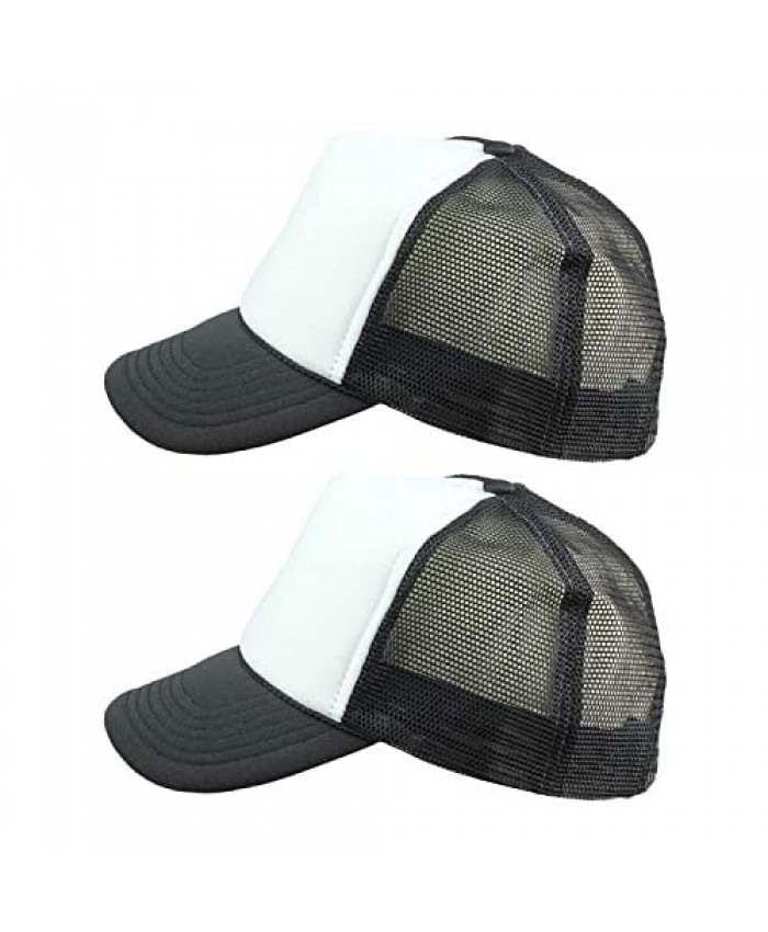 ImpecGear 2 Packs Youth Kid's Baseball Caps Trucker Hats Mesh Cap(2 for Price of 1)