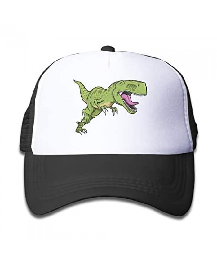 KKMKSHHG The Fierce Dinosaur Youth Adjustable Mesh Hats Baseball Trucker Cap for Boys and Girls