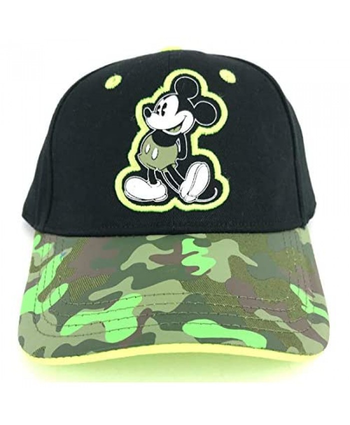 Mickey Mouse Black and Camo Youth Baseball Hat