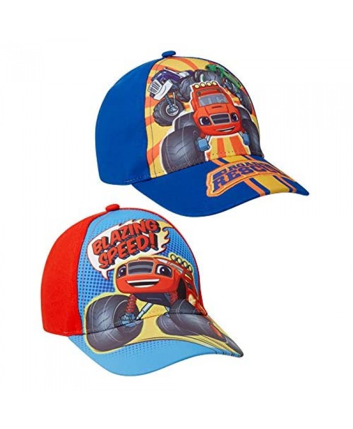 Nickelodeon Boys Blaze & The Monster Machines 2 Pack Cotton Baseball Cap (Ages 2-4)