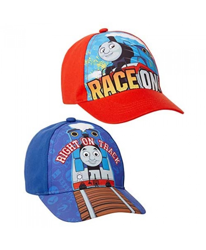 Nickelodeon Toddler Boys' Baseball Cap - 2 Pack Thomas The Train Curved Brim Snap-Back Hat (Toddler)