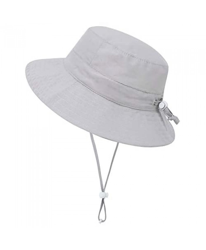 Simplicity Baby UPF 50+ Adjustable Drawstring Wide Brim Bucket Sun Hat