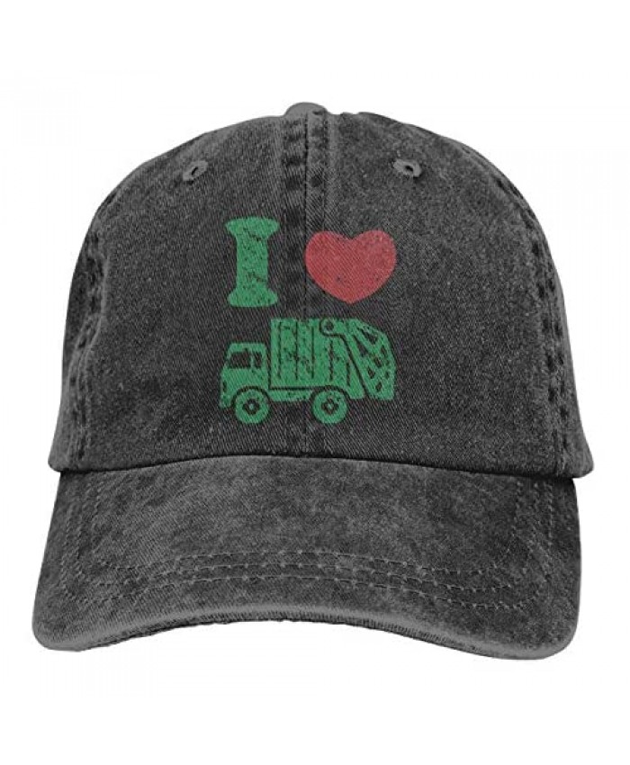 Waldeal Boys' I Love Garbage Truck Hat Distressed Adjustable Kids Baseball Cap