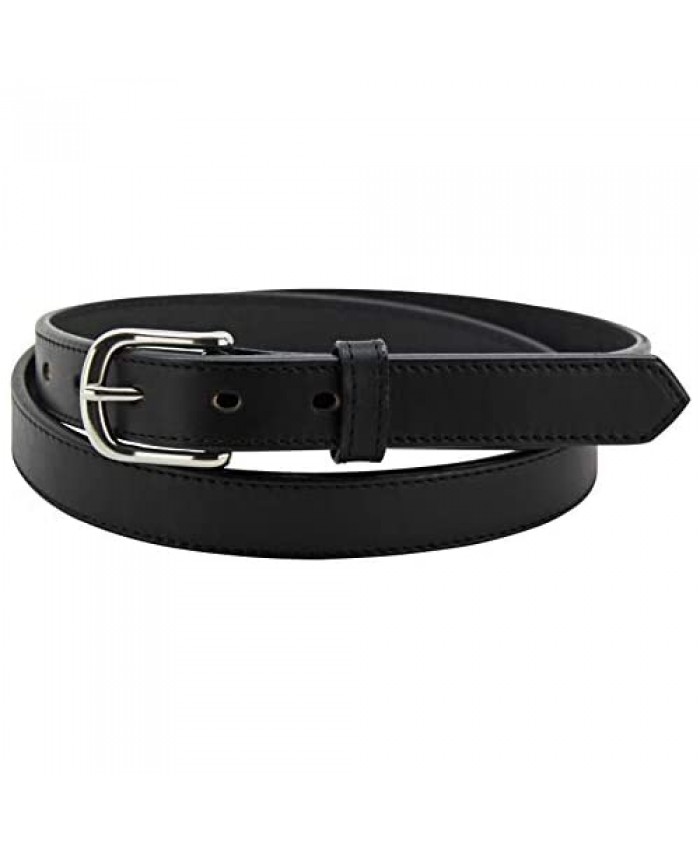 Men's Leather Belt – Stitched Adjustable Premium Belts - Made in USA - 1” Wide
