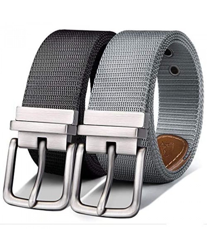 Reversible Belt Men Bulliant Nylon Golf Belt For Mens Sports Casual One Reversible For 2 Colors