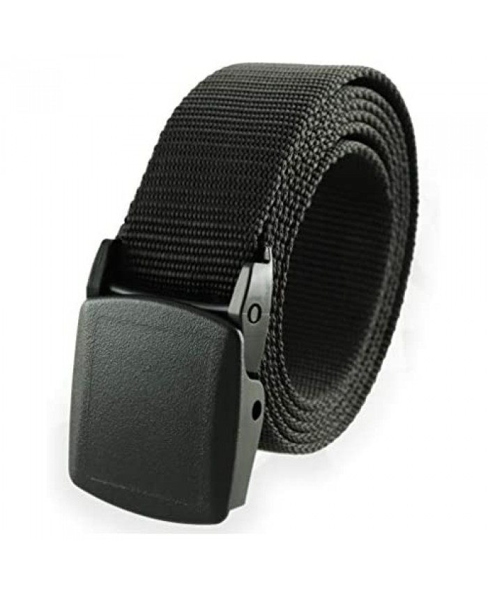 Thomas Bates Trekker Web Belt Made in the USA with Detachable Polycarbonate Military Style Nylon