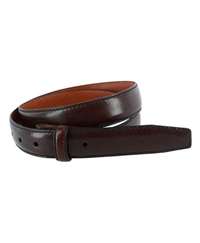 Trafalgar Men's 30mm Pebble Grain Leather Harness Belt Strap