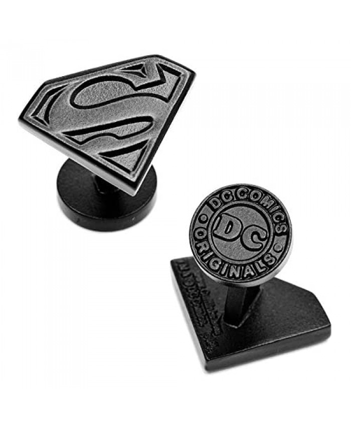 Black Satin DC Comics Superman Cufflinks