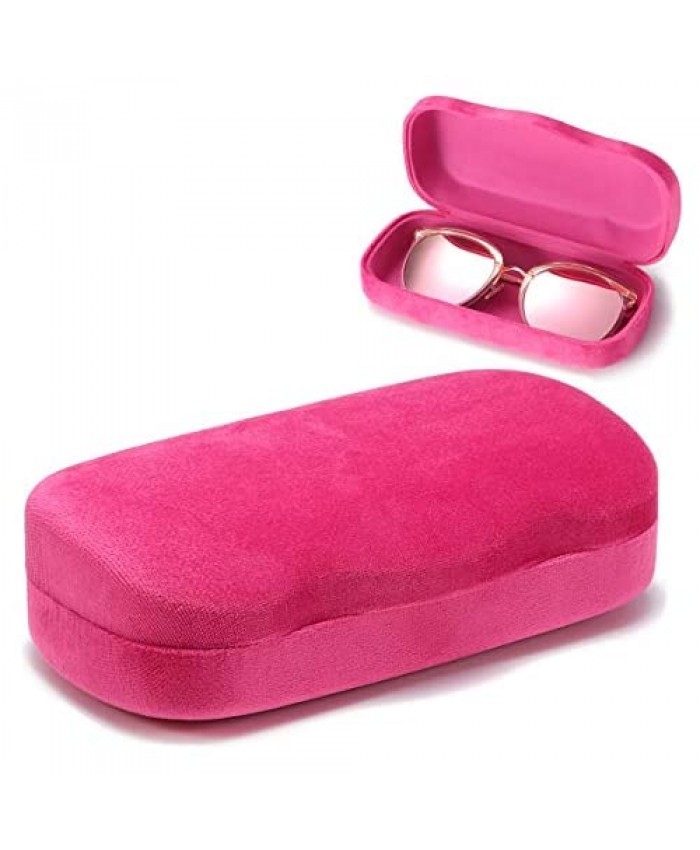 HILBALM Sunglasses Case Portable Travel Zipper Eyeglasses Frame glasses Case Hook For Mens and womens