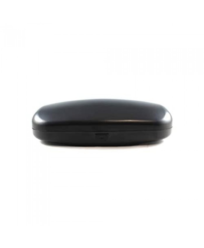 Medium Black Hard Plastic Push Button Eyewear Case Sturdy Case for Eyeglasses Sunglasses suitable for Men and Women