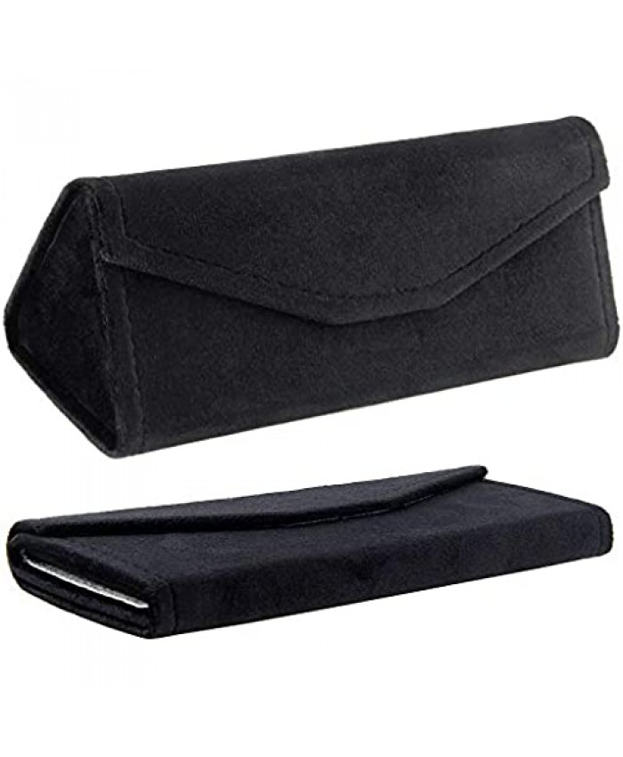 Styllize Eyewear Triangle Collapsable Fashion Foldable Glasses Compact Cool Black Sunglasses Case