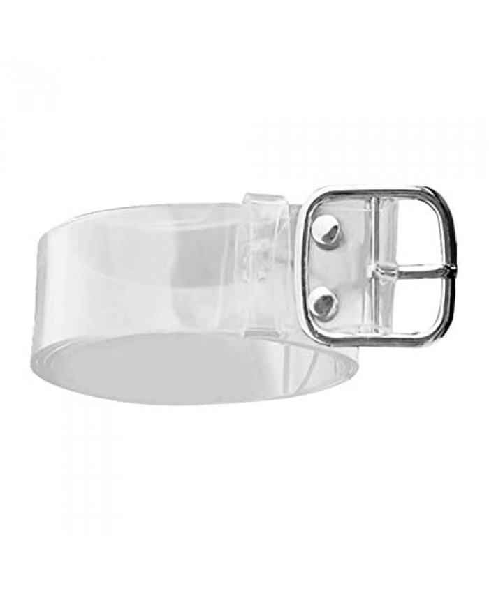 JinYu Heart/Round/Square Grommet Belts Transparent Buckle Belt Wide Waist