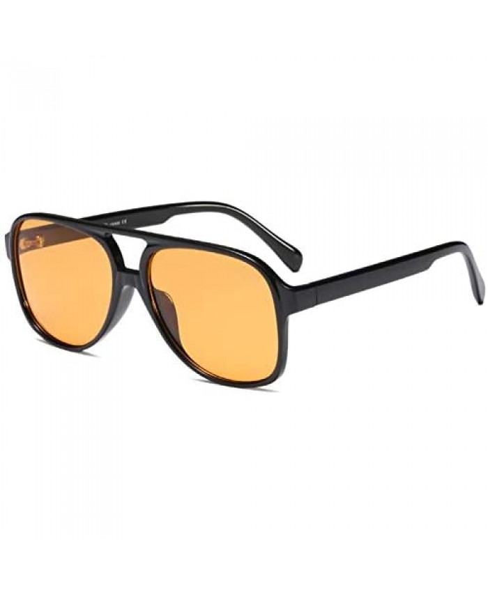PAMIX Retro Trendy Aviator Sunglasses 70s Cool Oversized Vintage Unisex 100% UVA/UVB Protection