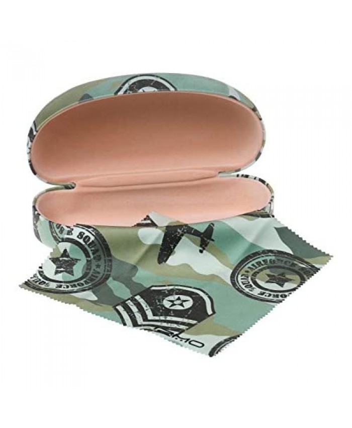 Women Large Sunglasses Case and Cloth | Hard Shell Glasses Case