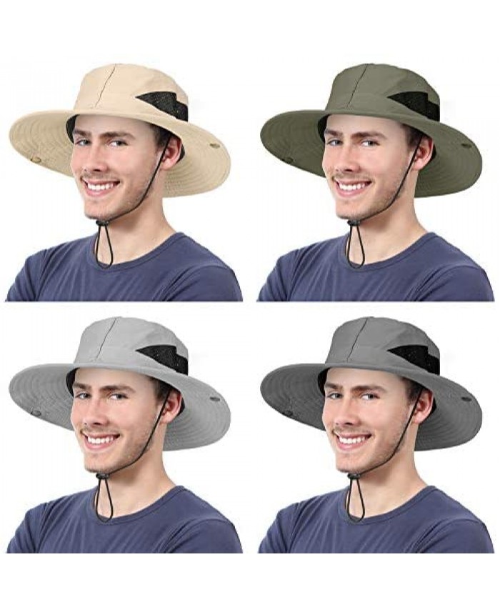 icolor Sun Hat Retractable Wide Brim Fishing Hats Multifunction UV