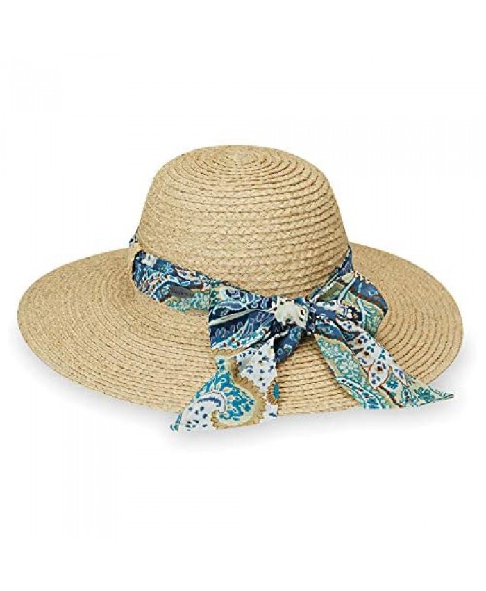 Wallaroo Hat Company Women’s Sausalito Sun Hat – UPF 50+ Adjustable Broad Brim Lined Elegant Style Designed in Australia