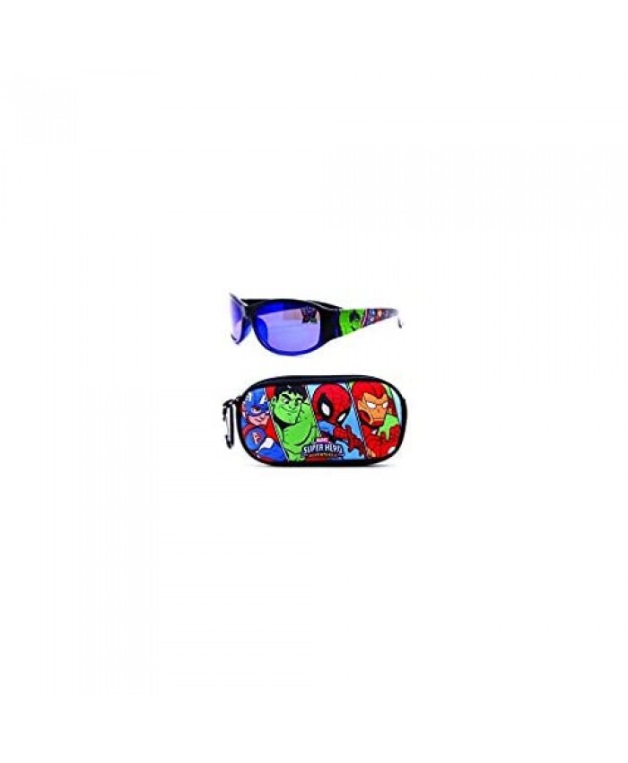 Avengers Kids Sunglasses with Kids Glasses Case Protective Toddler Sunglasses