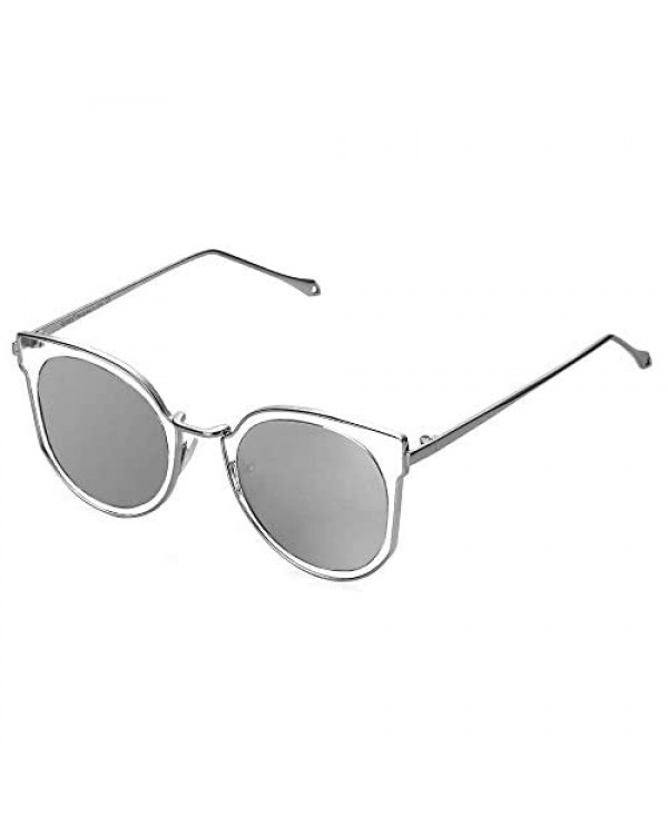 Cyxus Cateye Sunglasses for Women Polarized UV Protection Retro Round Shades