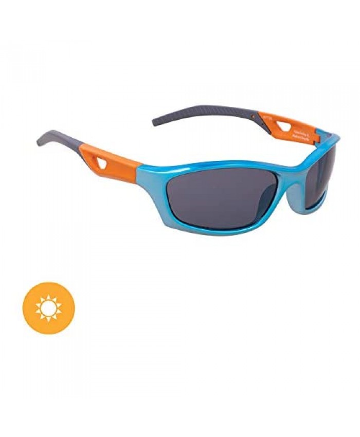 Del Sol Solize Color-Changing Sunglasses For Boys - I Gotta Feeling - Changes Color from Silver to Blue in the Sun - Polarized Pro Lens 100% UVA/UVB Protection